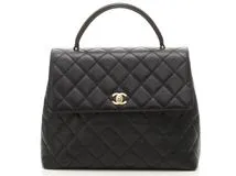 CHANEL シャネル マトラッセ ハンドバッグ A12397 ブラック/GP キャビアスキン【432】2148103555565  の購入なら「質」の大黒屋（公式）