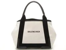 BALENCIAGA バレンシアガ ネイビースモールカバス トートバッグ