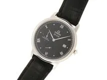 OMEGA　オメガ　デ・ヴィル　プレステージ　424.13.40.21.01.002　ステンレス/カワ　SS/革　ブラック　メンズ　自動巻き【432】2148103556784