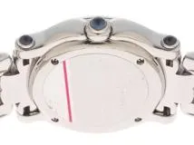 Chopard　ショパール　ハッピースポーツ　27/8250-23　ステンレス　ホワイト/4PD1P色石　クオーツ　女性用時計【473】
