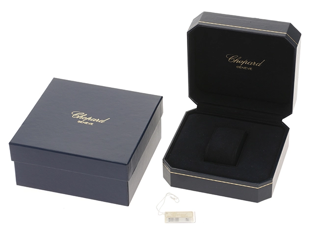 Chopard　ショパール　ハッピースポーツ　27/8250-23　ステンレス　ホワイト/4PD1P色石　クオーツ　女性用時計【473】