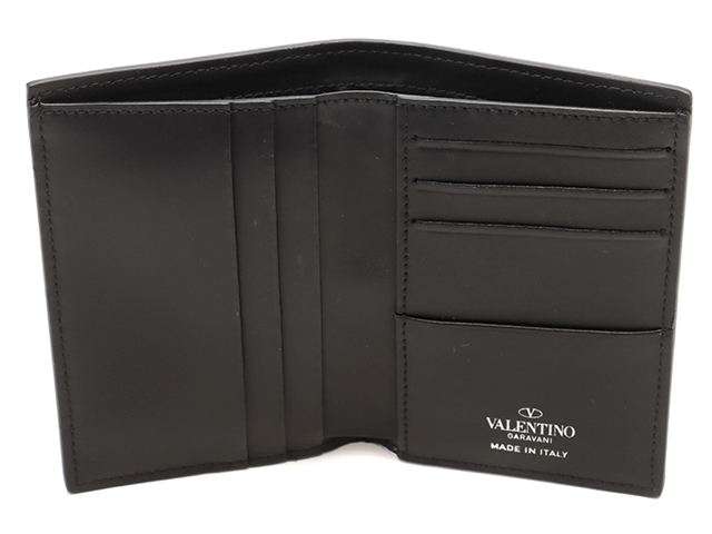 VALENTINO ヴァレンティノ MELANIEカードケース ブラック カーフ