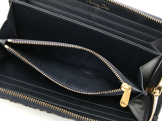 DIOR ディオール オブリークラウンド 長財布 S5533CTZQ ネイビー DIOR ディオール オブリークラウンド 長財布 S5533CTZQ ネイビー