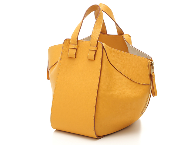 LOEWE ロエベ ハンモックバッグ スモール イエロー レザー 【472