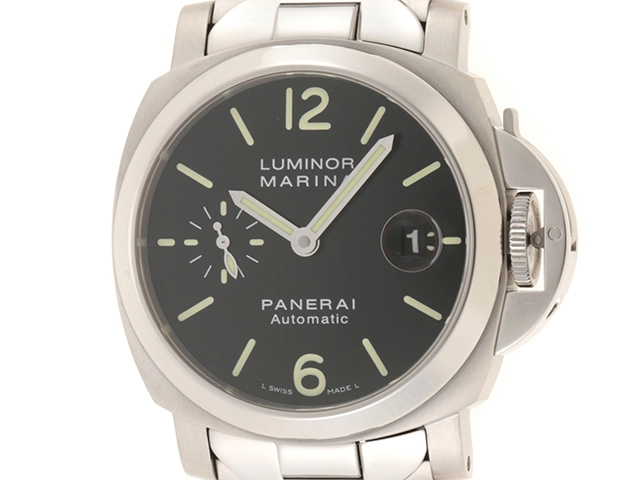 PANERAI パネライ 腕時計 ルミノール マリーナ PAM00050 40mm ブラック文字盤 ステンレス 自動巻き  2010年3月正規品【472】SJ の購入なら「質」の大黒屋（公式）