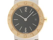 BVLGARI ブルガリ ブルガリブルガリ BB26SGD SS/YG クオーツ レディース ブラック【207】2148103561122