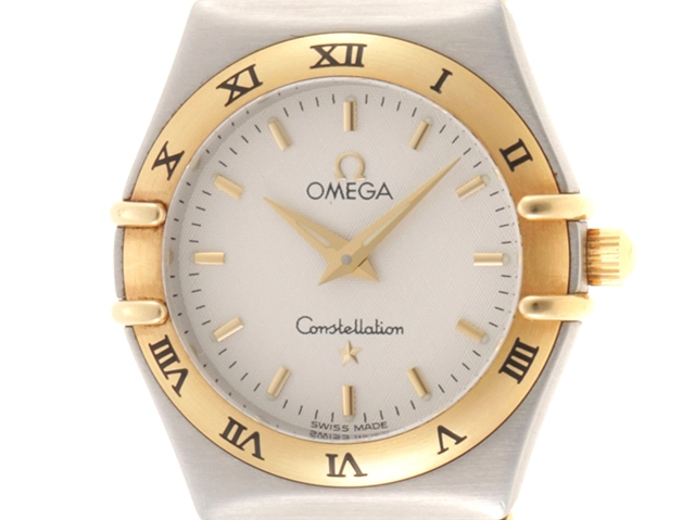 OMEGA コンステレーション 腕時計 SS ゴールド文字盤 クォーツ