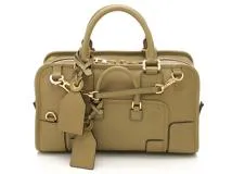 LOEWE ロエベ アマソナ28 マルチプリケーション カーキレザー