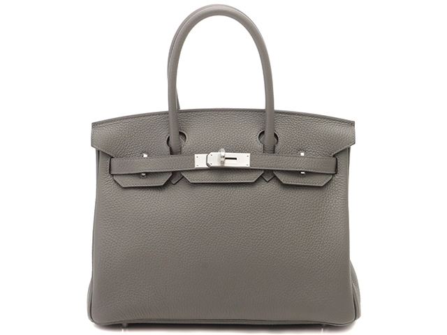 HERMES　エルメス　バーキン30　グリメイヤー　SV　トリヨンクレマンス　U刻印　【432】　2148103564253