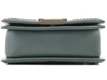 CHANEL シャネル ボーイシャネル チェーンショルダー ブルーグレー