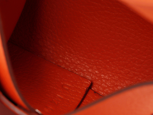 未使用✨エルメス バスティア ケース オレンジ エヴァ―カラー Ｕ刻印 HERMES エルメス バスティア コインケース オレンジ エヴァー