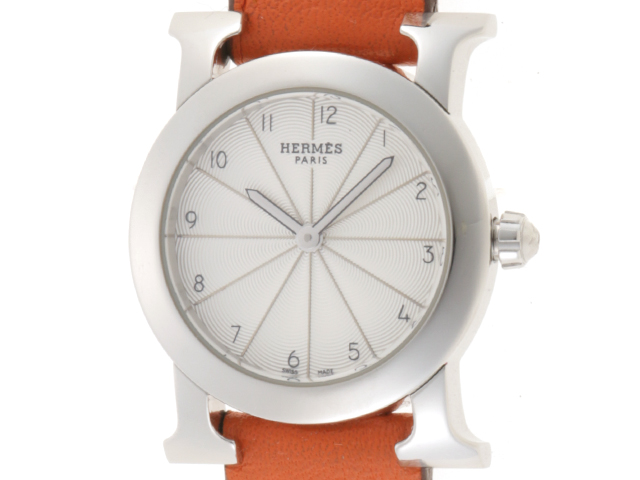 美品　HERMES　Hウォッチ　ロンド　HR1.210 楽天市場】エルメス HERMES Hウォッチ ロンド HR1 210