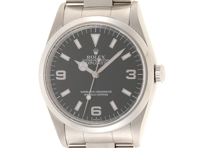 A番 1999年海外 ROLEX ロレックス　メンズ オートマチック　エクスプローラー1 14270 ブラック文字盤 SS オンリースイス【472】