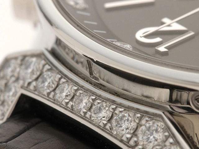 LOUIS VUITTON  ルイヴィトン 腕時計 タンブール ムーンスターGM Q8E00Z ステンレススチール/アリゲーターベルト クオーツ【472】TS