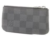 【極美品】ルイヴィトン　ポシェットクレ　ダミエグラフィット　ケース　黒 ルイヴィトン ダミエグラフィット ポシェット・クレ N60155 (Louis