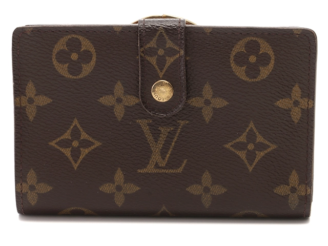 ルイヴィトン LOUIS VUITTON 二つ折りがま口財布 モノグラム