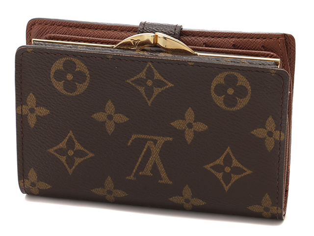 ルイヴィトン LOUIS VUITTON 二つ折りがま口財布 モノグラム ポルト モネ ビエ ヴィエノワ M61663 中古  レディース2148103571312