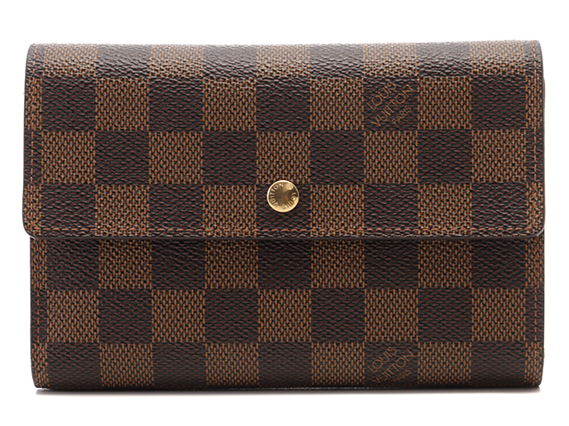 ルイヴィトン　三つ折り財布　ダミエ　ポルトトレゾール M61202 LOUIS VUITTON ルイヴィトン ポルトモネ・ビエトレゾール ダミエ