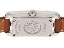 HERMES エルメス 腕時計 ナンタケット NA2.110 W049592WW00 ホワイト文字盤 ステンレス/革ベルト クオーツ 2022年3月正規品【472】SJ