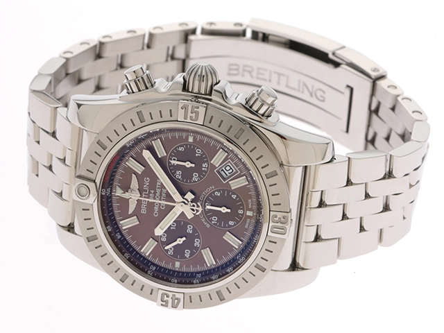BREITLING ブライトリング クロノマット44 AB0115 ブラウン メンズ 自動巻き （2148103574207）【200】