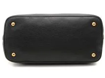 PRADA プラダ 2WAYトートバッグ レザー ブラック ゴールド金具 1BA579