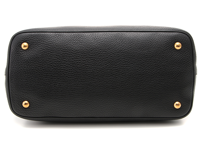 PRADA プラダ 2WAYトートバッグ レザー ブラック ゴールド金具