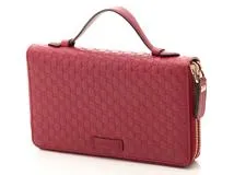 GUCCI グッチ マイクログッチシマ トラベルケース レッド