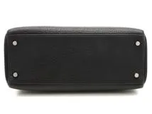 品質満点 HERMES エルメス ケリー28 ブラック/SV フィヨルド □G刻印 ブレスレット、バングル