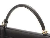 HERMES　エルメス　ケリー32　ブラック　ゴールド金具　□Ｅ刻印（2001年頃）【431】