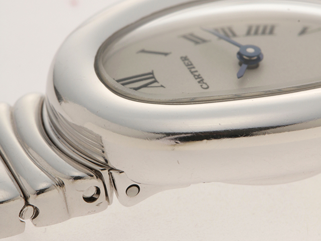 Cartier カルティエ 腕時計 ミニベニュワール W15189L2 K18ホワイトゴールド アイボリー文字盤 クォーツ 2004年海外【472】SJ