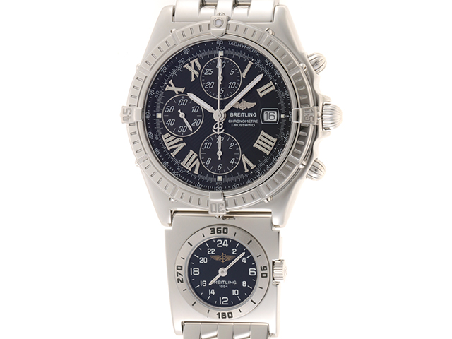 BREITLING ブライトリング 時計 クロスウィンドウ・UTC A1335512/B510 SS ステンレス 100M防水 メンズ オートマチック  自動巻き ブラック文字盤 24時間計 (2148103575891)【200】 の購入なら「質」の大黒屋（公式）