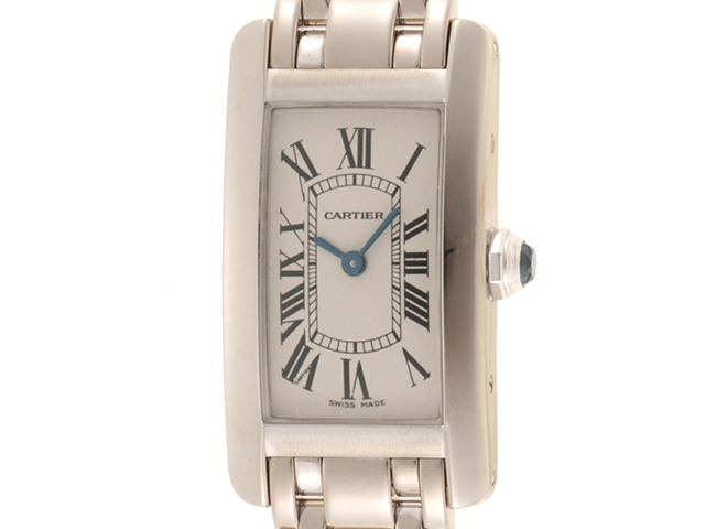 Cartier カルティエ 時計 タンクアメリカン W26019L1 ＷＧ クォーツ 