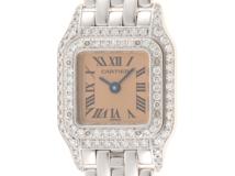 Cartier カルティエ ミニパンテール WF3244F3 ピンク ホワイトゴールド（K18WG） レディース クオーツ 研磨済み （2148103575945）【200】
