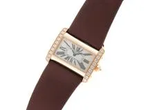 Cartier　カルティエ　時計　ミニタンクディヴァン　WA302471　K18/カワ　クォーツ式　2148103575952　【437】