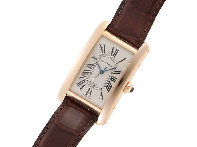 Cartier カルティエ タンクアメリカンLM ピンクゴールド/革 W2609156 メンズ 【436】2148103576164  の購入なら「質」の大黒屋（公式）