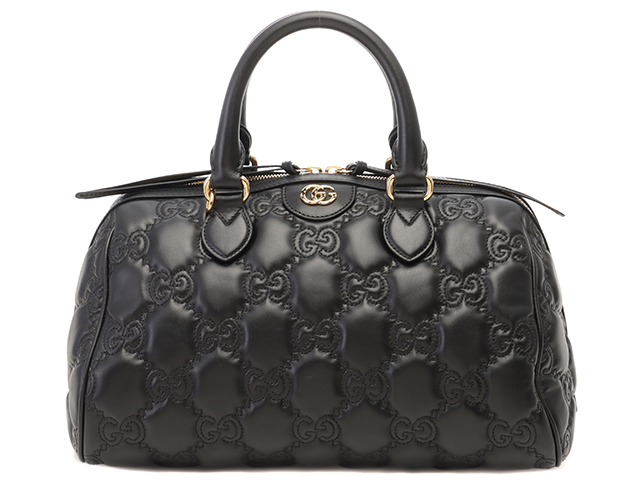 グッチGUCCI GG マトラッセ　ミディアムバッグ　ブラック　702242美品 2148103576973_01.jpg