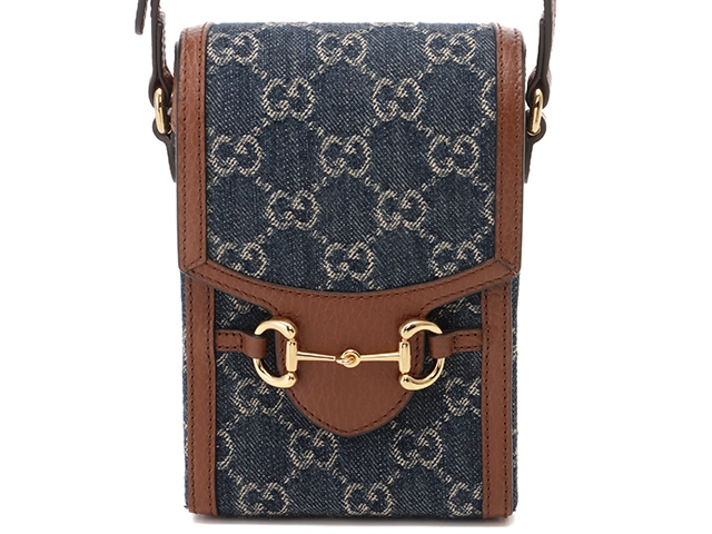 GUCCI グッチ ★GG ホースビット 1955 ミニ ラウンドバッグ グッチ ホースビット1955 ミニ ラウンドバッグ レザー