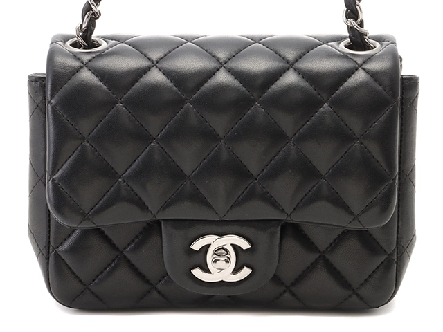 CHANEL シャネル ミニマトラッセ チェーンショルダーバッグ ラムスキン ブラック シルバー金具 【431】 の購入なら「質」の大黒屋（公式）