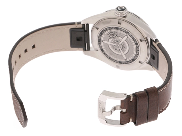 TAG HEUER　タグホイヤー　時計　オータヴィアウォッチ　アイソグラフ　WBE5112.FC8266　SS　革　自動巻き　2148103578731　【437】