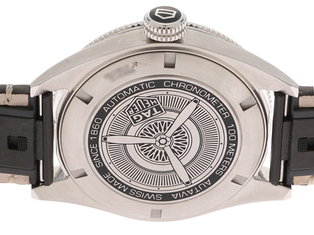 TAG HEUER　タグホイヤー　時計　オータヴィアウォッチ　アイソグラフ　WBE5112.FC8266　SS　革　自動巻き　2148103578731　【437】