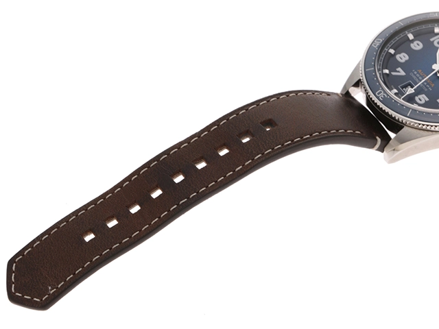 TAG HEUER　タグホイヤー　時計　オータヴィアウォッチ　アイソグラフ　WBE5112.FC8266　SS　革　自動巻き　2148103578731　【437】