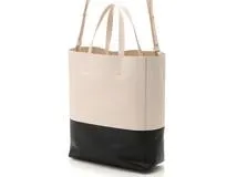 CELINE セリーヌ バーティカル カバ スモール レザー ブラック/ホワイト 2WAYバッグ 【433】 の購入なら「質」の大黒屋（公式）