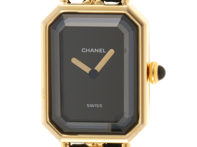 CHANEL シャネル 時計 プルミエールL H0001 GP/レザー クォーツ式