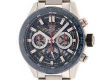 TAG HEUER タグ・ホイヤー 腕時計 カレラ ホイヤー02 CBG2011.BA0662 スティール/セラミック ブルースケルトン文字盤 自動巻 クロノグラフ 2022年11月アウトレット品【472】SJ