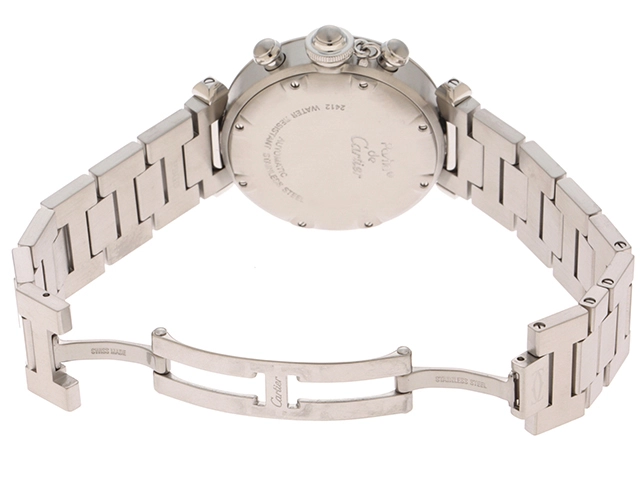 Cartier カルティエ 時計 パシャC クロノグラフ シルバー ステンレススチール ユニセックス 自動巻き