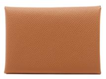 HERMES エルメス カルヴィデュオ ゴールド SV シルバー金具 ヴォーエプソン B刻印 2023年頃 2148103581106【200】