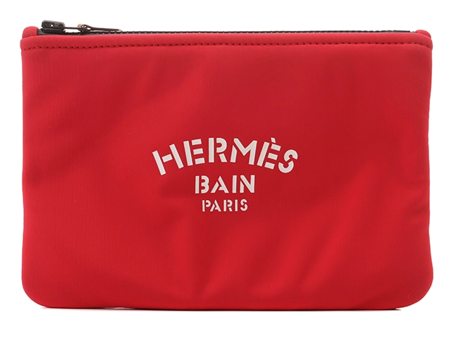 HERMES エルメス ネオバンPM ポーチ レッド ブラック【472】MM の購入