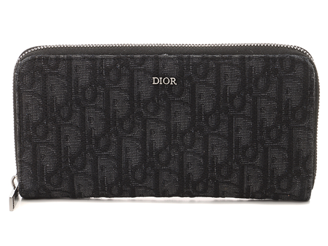 DIOR ディオール ロングジップウォレット オブリーク キャンバス