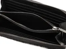 DIOR　ディオール　ロングジップウォレット　オブリーク　キャンバス　ブラック　【472】HA