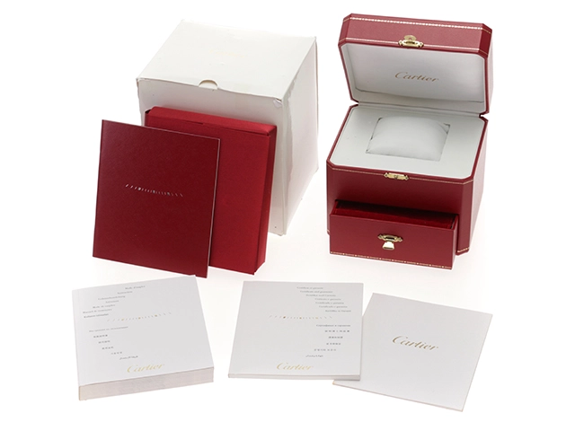 2013年11月正規品 Cartier カルティエ 腕時計 タンクアングレーズ SM WT100014 K18イエローゴールド/クロコベルト/ダイヤモンドベゼル シルバー文字盤 クォーツ【472】SJ